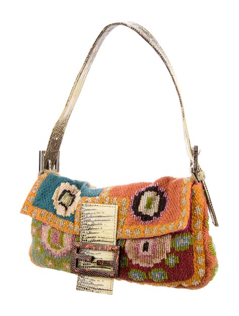 fendi beaded baguette.